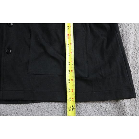 New Pact Organic Womens Jacket L Black Relaxed Airplane Blazer Sample - Picture 7 of 9